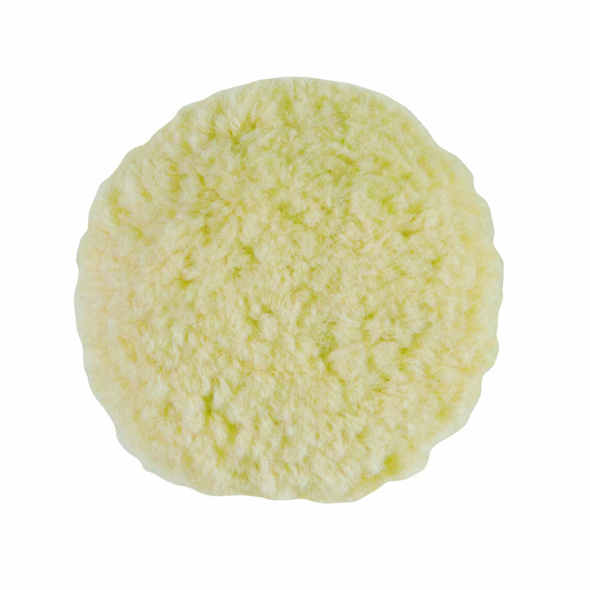 Buff & Shine 3" White Wool Grip Pad Carolina Detail Supply