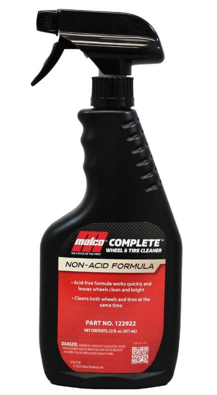 Malco Complete Wheel & Tire Cleaner Non-Acid Formula 22oz
