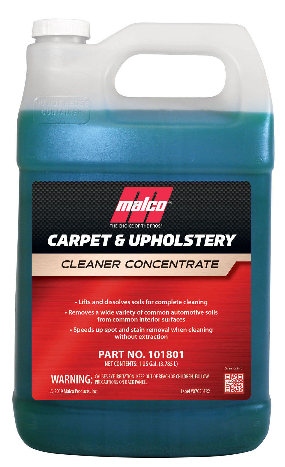Malco Carpet and Upholstery Cleaner Concentrate