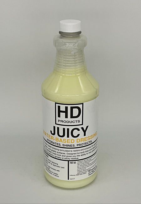 32oz Bottle of HD Products Juicy with a white label on a gray background
