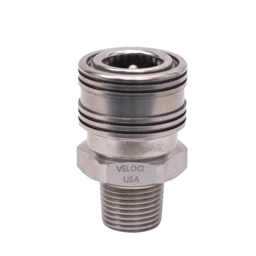 Veloci Prima SS QC Coupler 3/8 MPT