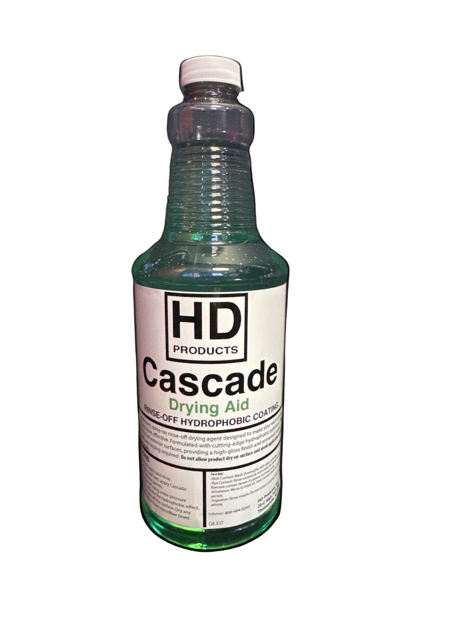 HD Cascade Spray-On Rinse-Off Drying Aid