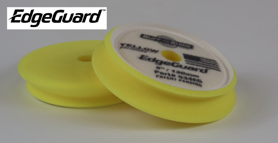 Buff & Shine EdgeGuard Foam Pad, Yellow, Polishing, 5" - 2pk