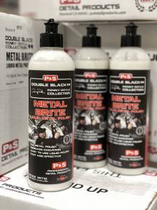  P&S Professional Detail Products - Metal Brite Liquid Metal  Polish - Cleans, Polishes & Protects Chrome, Aluminum, Copper & Other  Metals, Safe to Use on Wheels, Removes Oxidation & Tarnish (1Pint) 