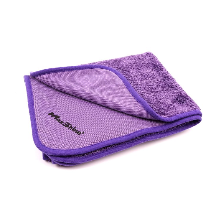 Maxshine 600GSM Purple Single Twisted Loop Drying Towel