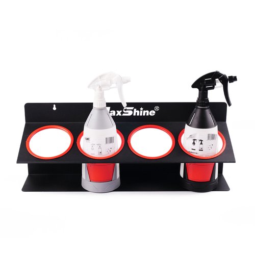 MaxShine Spray Bottle and Compound Holder – Wall Mounted 5 Holes-Red –  Carolina Detail Supply