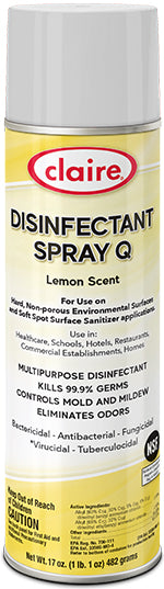 Claire Disinfectant Spray Q Lemon Scent Aerosol