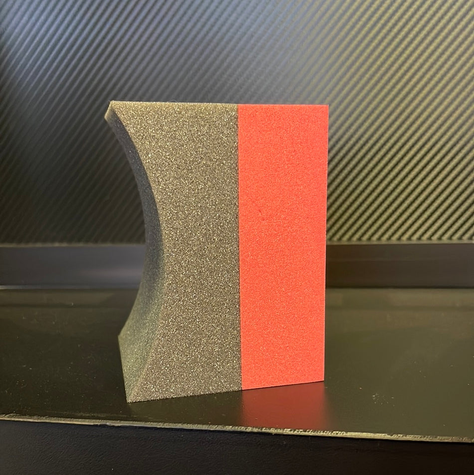 Contour Tire Dressing Applicator - Red & Black
